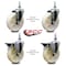 Service Caster 5 Inch Nylon 10 MM Threaded Stem Caster Set 2 Brakes SCC SCC-TS20S514-NYS-M1015-2-PLB-2 - alternate 5